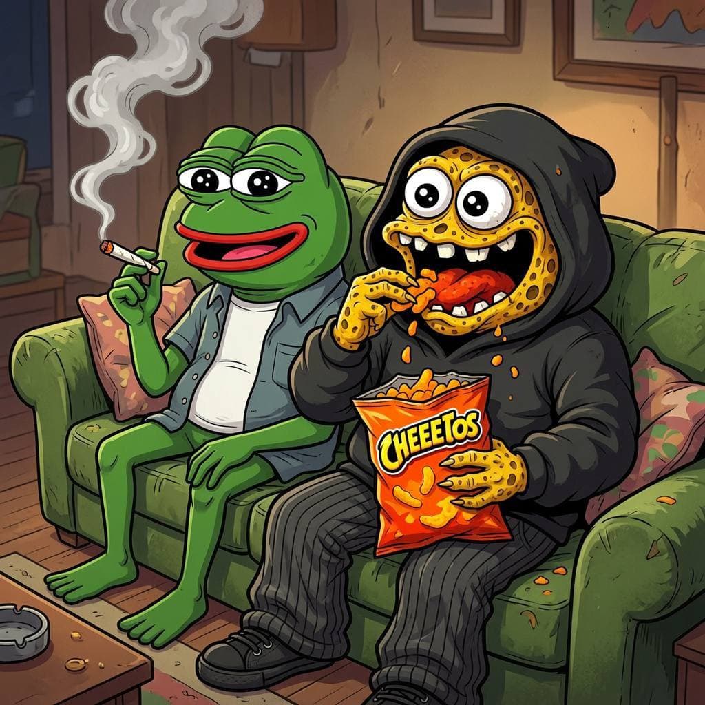 Couch time with Cheetos